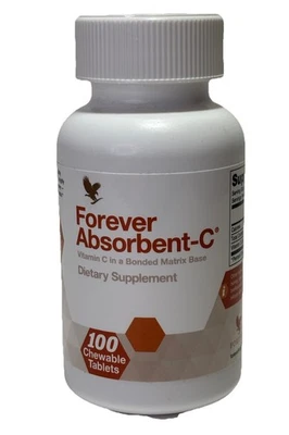 Forever Absorbent-C 100 Comprimidos | Suplemento Masticable de Vitamina C Apoyo Inmunológico Foto 1 de 4
