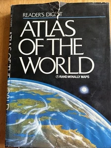 Reader’s Digest Atlas of the World Rand McNally Maps HB DJ 1987 - Imagen 1 de 6