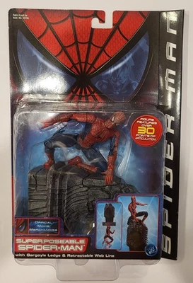 Figura de acción súper posable de la película ToyBiz Spider-Man 2002 nueva Foto 1 de 4