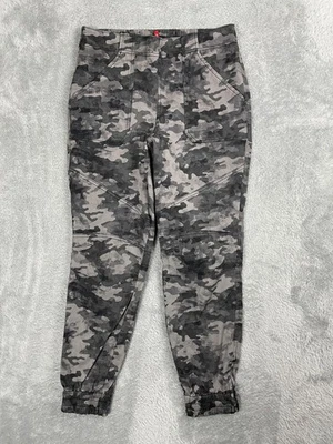 Pantalones de chándal Spanx para mujer XL gris camuflados cintura elástica tobillo cremallera informales #20319R Foto 1 de 4