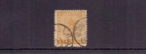 SUECIA 1857 8s. AMARILLO SG 4b USADO (CORTO PERF) GATO 700€ - Imagen 1 de 2