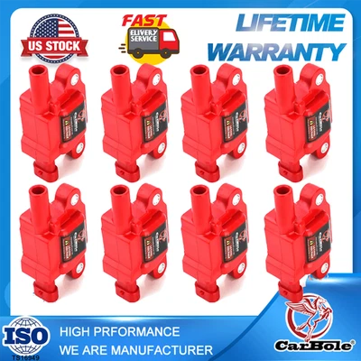 UF413 Set of of 8 Square Ignition Coil for Chevy Silverado GMC V8 5.3L 6.0L 6.2L - Image 1 of 4