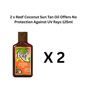 2 x Reef Coconut Sun Tan Oil Offers No Protection Against UV Rays 125ml - Picture 1 of 1