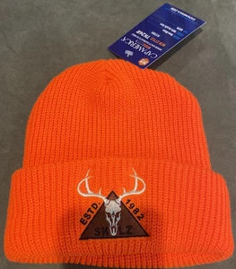 Skulz ESTD 1982 Gorra Tejida Caza Naranja Nuevo Gorro NUEVO CON ETIQUETAS - Imagen 1 de 2