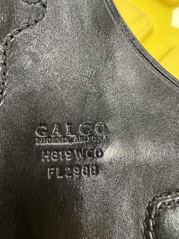 Galco OWB Fletch High Ride Belt Holster Black Fit Code 290 Right Hand FL290B - Image 1 of 3