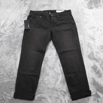 Rag & Bone Jeans Womens 29 Black Highland Dre Low-Rise Slim Boyfriend Button Fly - Image 1 of 4
