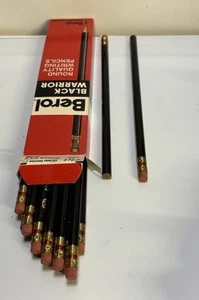 Vintage Berol Black Warrior Pencils 1 Complete Box +2 14Pencils Total 372-2 - Picture 1 of 7