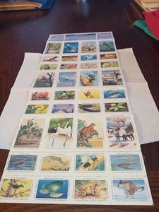 Americas Conservation Stamps, Sheet Of 36 Collectible Stamps 1990 - Picture 1 of 8