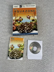 Vintage Aquazone Desktop Garden PC Software Clownfish Aquarium CD 2004 Complete - Picture 1 of 3