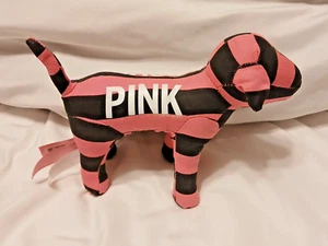 Victoria's Secret Love Pink kleiner Plüschhund rosa mit schwarzen Streifen - Bild 1 von 3
