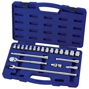 6 Point Shallow Socket Set With Handle Extensions - Carlyle Hand Tools - Picture 1 of 2