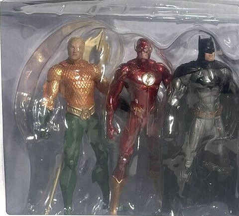 DC Collectibles Super Heroes VS Super Villains 7-Pack Aquaman Flash Batman ONLY Cover
