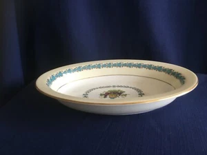 Wedgwood Appledore 9 5/8" open oval vegetable bowl (minor rim gilt wear) - Picture 1 of 5