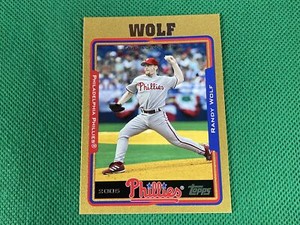 2005 Topps Gold #11 Randy Wolf 0115/2005 Philadelphia Phillies