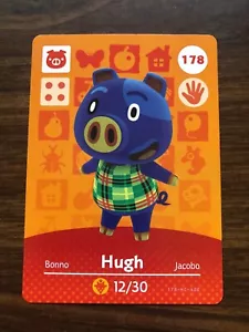178 Hugh Animal Crossing Amiibo Serie 2 Karten unbenutzt unscannt USA - Bild 1 von 1