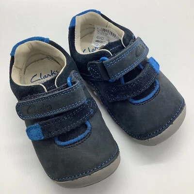 Clarks First Shoes Tiny Seb navy usa 3.5 - Image 1 of 4