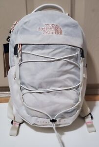 NWT The North Face Mini Borealis Vintage White/Rose Gold Backpack