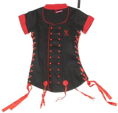 Seven Til Midnight Sexy Waitress Chef Pin-up Burlesque Costume size S - 052 - Image 1 of 4