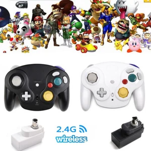 Wireless Game Controller With Adapter Wavebird For Gamecube Retro Classic GC NGC - Picture 1 of 66