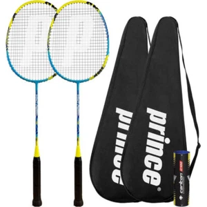 Juego de raquetas de bádminton Prince Pro Rebel Nano Graphite para 2 jugadores incluye lanzaderas - Imagen 1 de 3