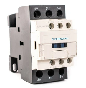 40A Contactor 3 POLE w Auxilary Contact NO/NC 120V 120V Coil 3 Phase 32A, 50A AC - Picture 1 of 5
