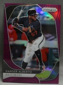 2020 Panini Prizm Purple Prizm Hanser Alberto Baseball Card #110