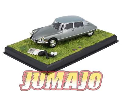 NB53 Voiture IXO 1/43 Diorama Route bleue CITROEN DS 19 Pallas La sieste - Photo 1/4