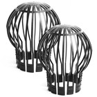 2 x Gutter Balloon Guard Downpipe Filter Debris Down Pipe Leaves Cover Moss Clog