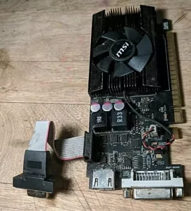 MSI GeForce GT 610 PCI Express graphics card, 1GB DDR3, VGA, HDMI, DVI, tested - Picture 1 of 3
