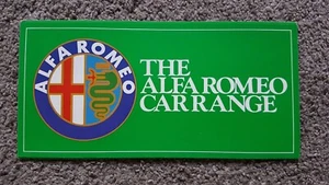 ALFA ROMEO RANGE SALES LEAFLET BROCHURE 1982 - Picture 1 of 5