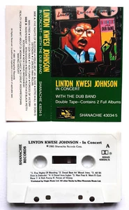 Mc Linton Kwesi Johnson In Concert With The Dub Band Musicassetta Reggae Us 1985 - Foto 1 di 2