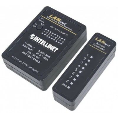 Tester professionale per cablaggi reti 10Base BNC, RJ45, RJ11  e Token Ring - Immagine 1 di 4