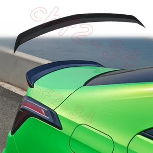 ABS Gloss Black V style Rear Trunk Spoiler Wing Flap For Cadillac CT4 2020-2026 - Picture 1 of 9