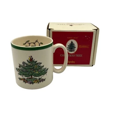 NIB Vintage Spode Christmas Tree Mug England-Festive Drink Ware Gift - Image 1 of 4
