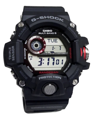 Casio GW9400-1 G-Shock Rangeman Black Red Digital Dial Resin Band Men Watch NEW - Image 1 of 4