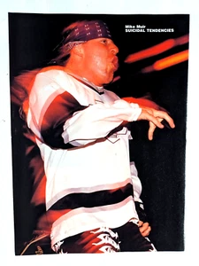 SUICIDAL TENDENCIES MIKE MUIR LIVE / MAGAZINE FULL PAGE PINUP POSTER CLIPPING - Picture 1 of 1