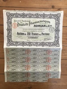 PRODUITS PHARMACEUTIQUES, EX- ADRIAN & Cie (E) - Picture 1 of 1