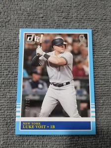 luke voit 2019 donruss retro blue ribbon yankees #244 7/49 - Picture 1 of 2