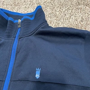 VTG Y2K Es Skateboards Track Jacket Men's Size Large Blue Full Zip Skate Vintage - Picture 1 of 10