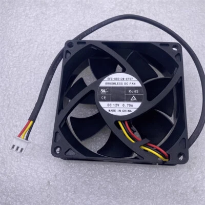 Server Inverter Switch Cooling Fan 12V 0.70A 3-Wire EFC-08E12W-EF07 EF06 80*25mm - Image 1 of 2