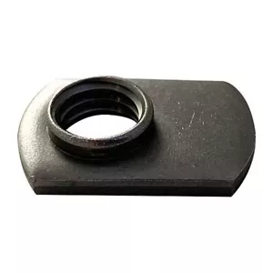 Hex Weld Nut, 3/8"-16, Steel, 5/8 in Wd, 63/64 in Lg, 9/64 in Ht, 50 PK - Picture 1 of 1