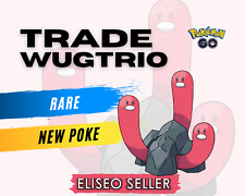 Pokemon Wugtrio GO - Trade Wugtrio - 9 GEN Paldea - New Poke