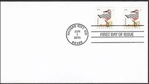 US 4997 Coastal Birds Red Knot (coil) CDS FDC 2015 - Picture 1 of 1