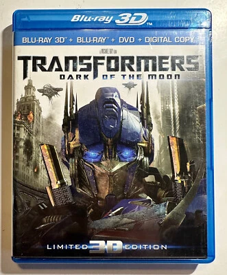 Transformers: Dark of the Moon 3D Blu-ray DVD, 2011, 4-Disc Set Limited Edition - Image 1 of 4