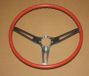 Corvette 1963 original volante rojo temprano circular radios cepillados Survivor - Imagen 1 de 9