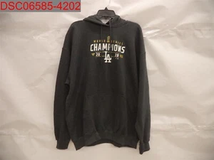 Fanatics Men Charcoal LA Dodgers 2020WorldSeriesChampions Hoodie XL 195135672663 - Picture 1 of 9