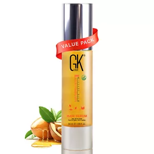 GK HAIR Argan Oil Hair Serum Reduces Frizz Provide Strengthen , Deep Nourishment - Picture 1 of 8