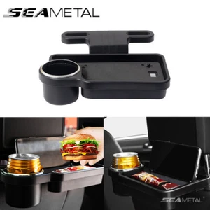 Folding Car Organizer Storage Seat Back Cup Holder Tray Food Table Mount Travel - Bild 1 von 9