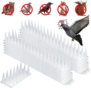 48x Bird Spikes Deterrent Anti Mouse Pest Control Cat Human Possum Fence Spiked - Picture 1 of 20