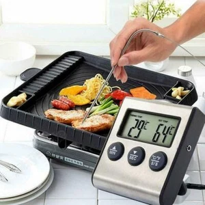 Instant Read Digital Electronic Kitchen Cooking BBQ Grill Food Meat Thermometers - Picture 1 of 9